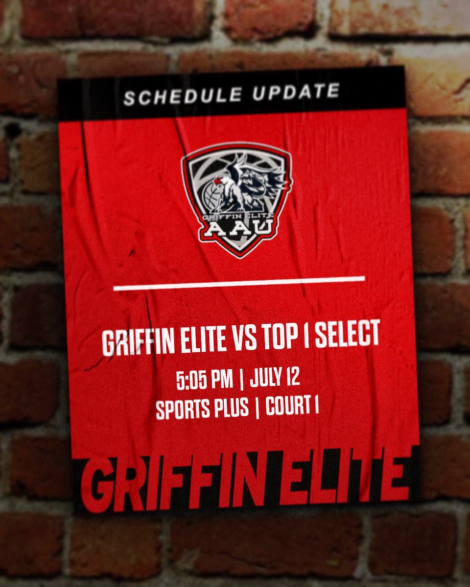 FRIDAY NIGHT - 5:05 PM AT SPORTS PLUS

*REST OF SCHEDULE TBD - DEPENDENT ON GAME 1*