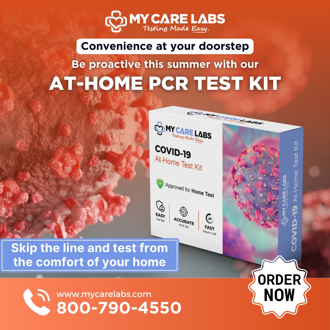 MyCareLabs's tweet photo. Get tested from the safety of your home with our At-Home PCR Test Kit - COVID-19, RSV, and Influenza A/B Testing

✅ Results within 24 hours

Call/Text 800-790-4550 https://t.co/r4iHoBOaMx