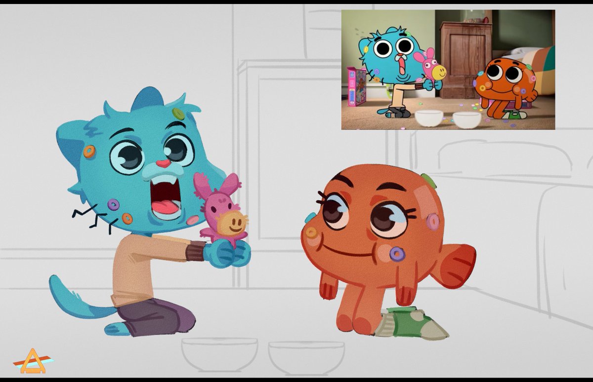 NoutiseCanDraw's tweet photo. A quick screenshot redraw in my style 

#Gumball https://t.co/oVj0yPFPkP