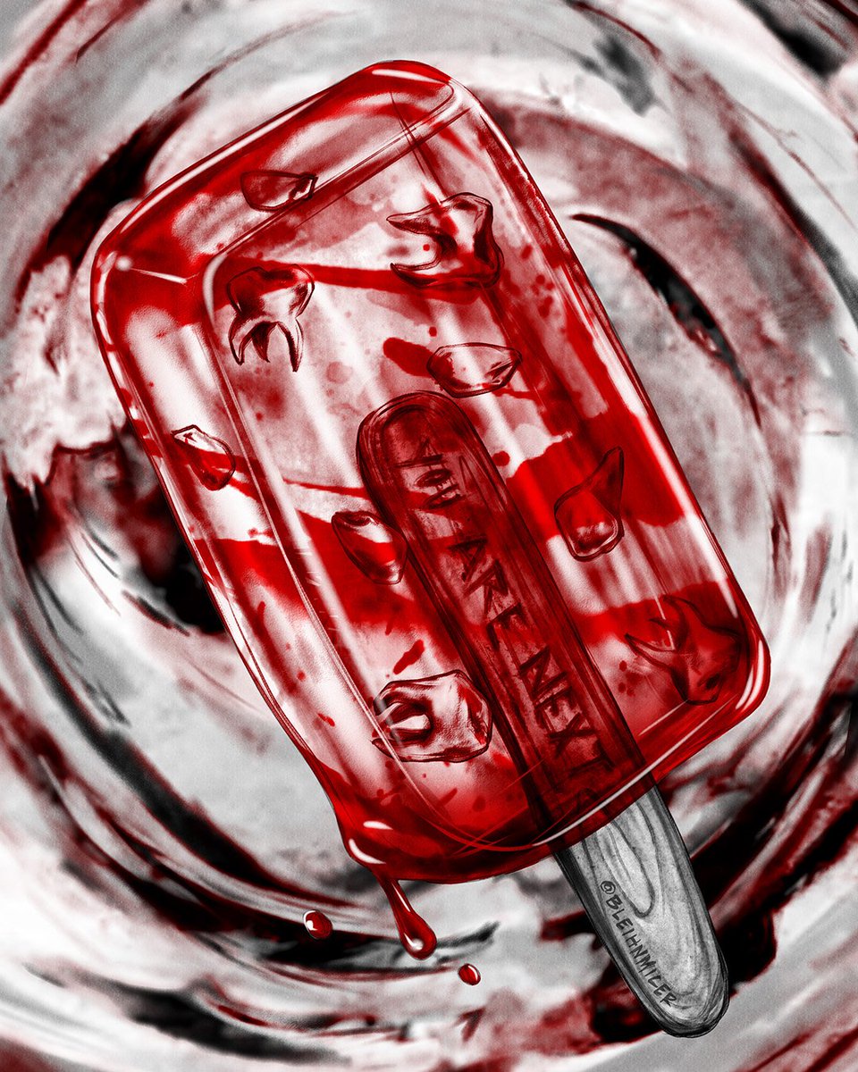 bleihn's tweet image. ʅooɔ ʎɐʇS 
#summerween #popsicle #teeth #horrorart #illustration #art #darkartist