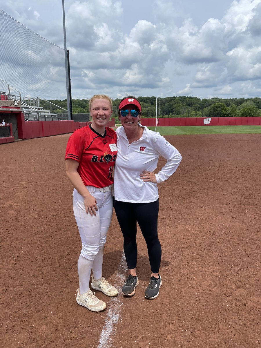 Elizabeth Kosek (@elizabeth_k2026) on Twitter photo Amazing time at the University of Wisconsin softball camp yesterday! Thank you to Coach Healy, Coach Roberts, and Coach Z for an amazing camp! <a href="/BadgerHealy/">BadgerCoachHealy</a> <a href="/BadgerSoftball/">Wisconsin Softball</a> Amazing time at the University of Wisconsin softball camp yesterday! Thank you to Coach Healy, Coach Roberts, and Coach Z for an amazing camp! <a href="/BadgerHealy/">BadgerCoachHealy</a> <a href="/BadgerSoftball/">Wisconsin Softball</a>