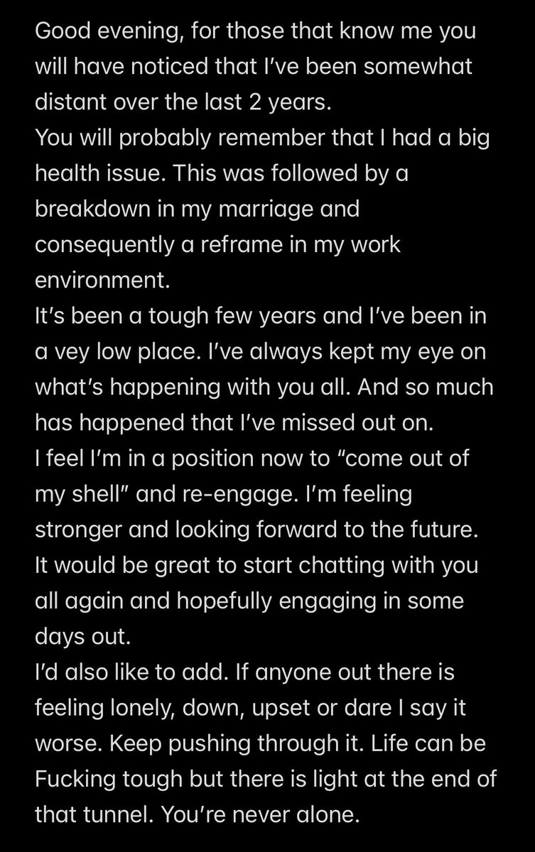 It’s been a while, I have no apologies, I wanted to share a few difficult words and look forward to hopefully meeting you all again soon: