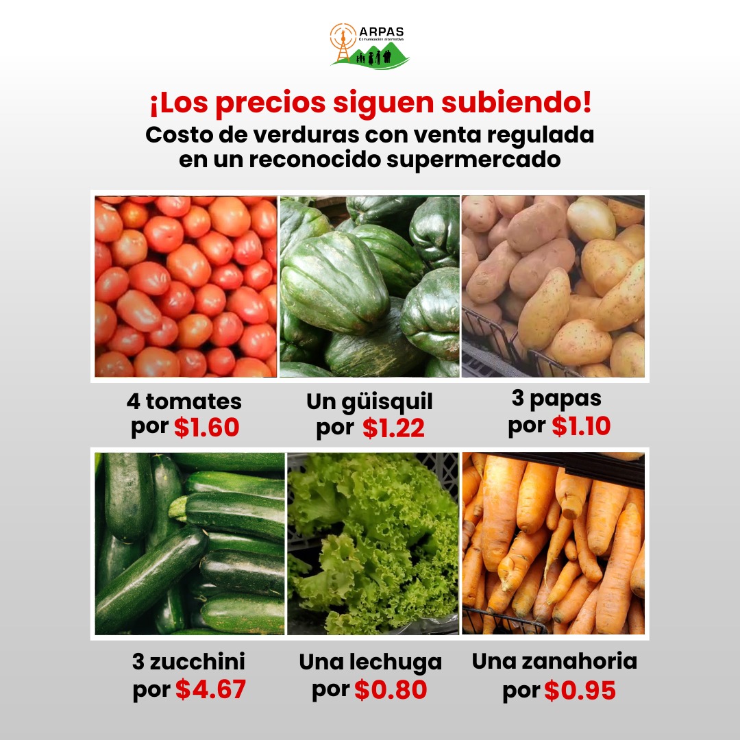 arpassv's tweet photo. #Economía| Crisis económica lleva a la escasez de productos de la canasta básica con ventas reguladas de frutas y verduras en un reconocido supermercado, que esta mañana vendía solamente 2 productos de verduras por cliente.
#Arpas
#PreciosAltos #Escazes #CanastaBásica https://t.co/4uLKeArs47