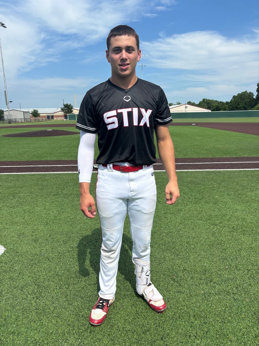 .<a href="/conniemackwsbb/">Connie Mack World Series</a> Qualifier F: <a href="/StixBaseballTX/">Stix Baseball</a> 2024 Black 8, TBT Ballers Oklahoma 18U 0
PoG: <a href="/cariaga_roman/">Roman Cariaga</a> 1-2, HR, 3 RBI
Pitcher: <a href="/JakeG2006/">Jake Garcia</a> 4 IP, 5K, H