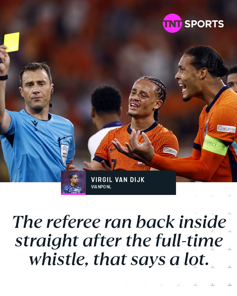 footballontnt's tweet photo. Virgil Van Dijk had this to say following England's controversial penalty 😬 https://t.co/udHGTRx8TZ