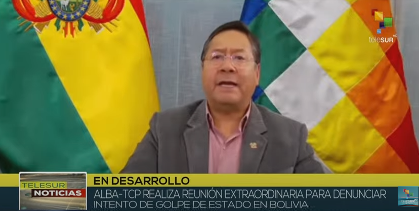 #ENVIVO | Presidente de #Bolivia,<a href="/LuchoXBolivia/">Luis Alberto Arce Catacora (Lucho Arce)</a>, felicita el papel del pueblo boliviano y agradece el apoyo brindado por países hermanos. Denuncia también la desinformación y los fake news sobre su gobierno     
Síguelo aquí bit.ly/teleSUR