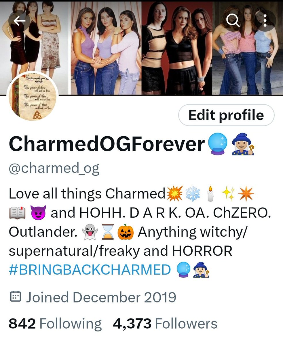 charmed_og's tweet photo. #CharmedOGForever
#MakeItHappenCBS
#CharmedLetsGo
#MagicCanHappen
#BRINGBACKCHARMED🧙🏻‍♀️
@CBSTVStudios https://t.co/ayCPypk2Mc