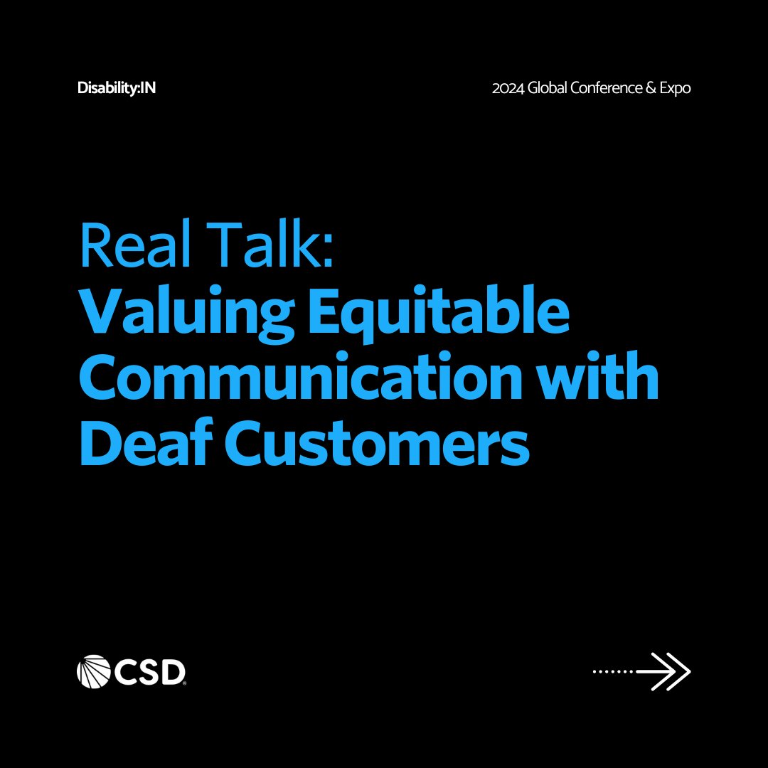 ThisIsCSD's tweet photo. Join us at the @DisabilityIN Global Conference &amp; Expo in Vegas! 🎲 Meet our experts in culture, education, and workplace accessibility. Ask us anything about #DeafCulture and #Communication—we’re here to help and to have fun!

#AreYouIN? #INfor2024 #DisabilityIN #Deaf #DEI #DVC https://t.co/uWAbFC3QwF