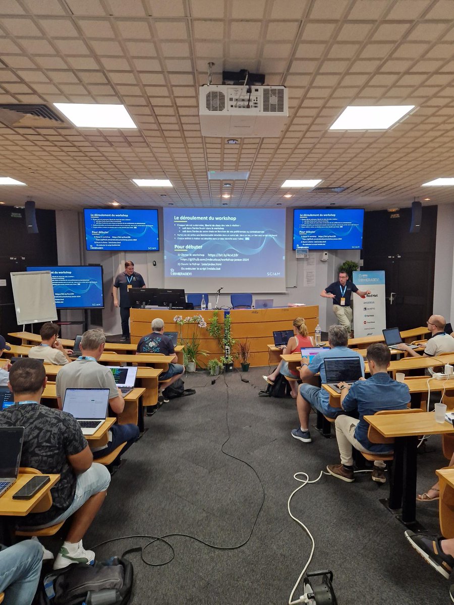 SCIAM (@sciamvox) on Twitter photo Merci encore <a href="/RivieraDEV/">Riviera DEV 🌴</a> pour cette super conf et l’accueil de nos 6 speakers. On était ravi de venir parler #java #quarkus #cdi #langchain4j et #kogito ! Merci encore <a href="/RivieraDEV/">Riviera DEV 🌴</a> pour cette super conf et l’accueil de nos 6 speakers. On était ravi de venir parler #java #quarkus #cdi #langchain4j et #kogito !