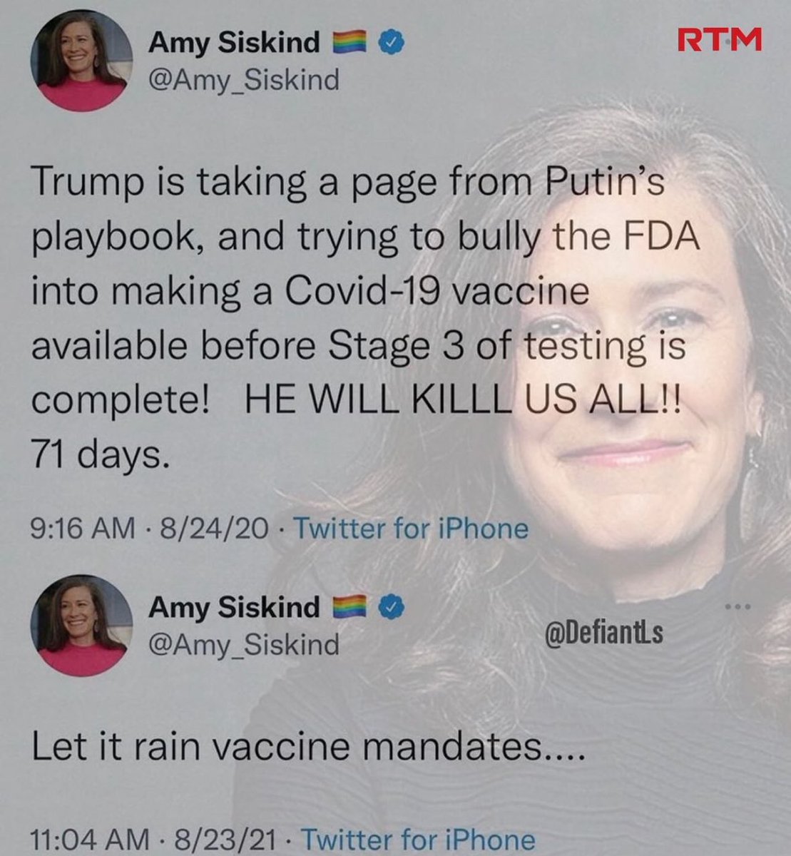 Bmery23's tweet photo. @Amy_Siskind STFU!! https://t.co/T3JarbwDNS