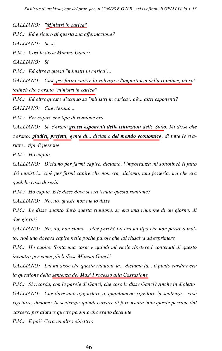 Wikileaks_Ita's tweet image. #GelliFiles dep boss Antonino #Galliano su riunione segreta del 1991 di #CosaNostra con presenza di Ministri in carica, esponenti istituzioni, Giudici, Prefetti e persone mondo economico, scopo aggiustare maxi-processo, destabilizzare lo Stato e staccare la #Sicilia dal paese