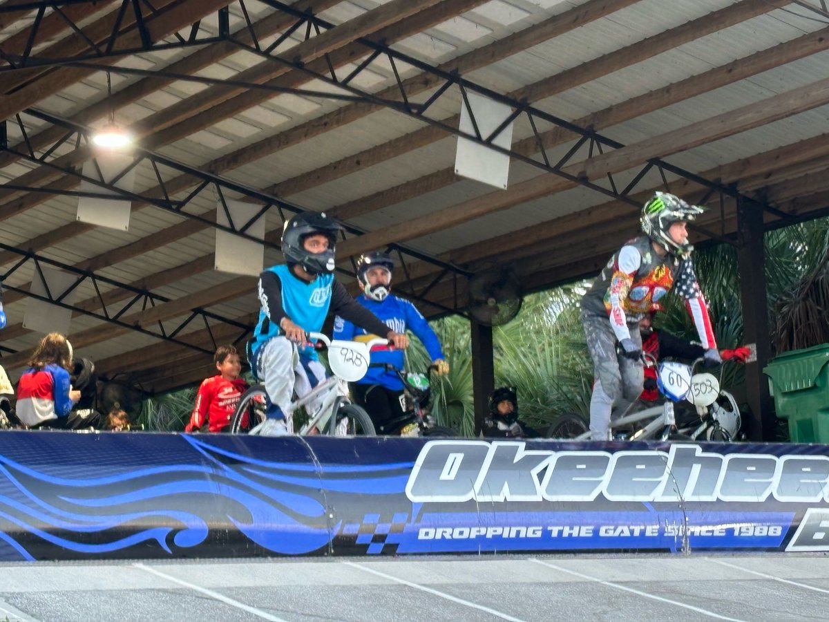 Pbcpal's tweet photo. The PAL sponsored BMX Program was able to provide bikes to 3 PAL youth from our Westgate PAL site that expressed an interest in learning the sport of BMX racing. They were able to join Friday Night Racing at @okeeheeleebmx for their very first race! Thank you Coach Matt! https://t.co/zJKzfLXGed