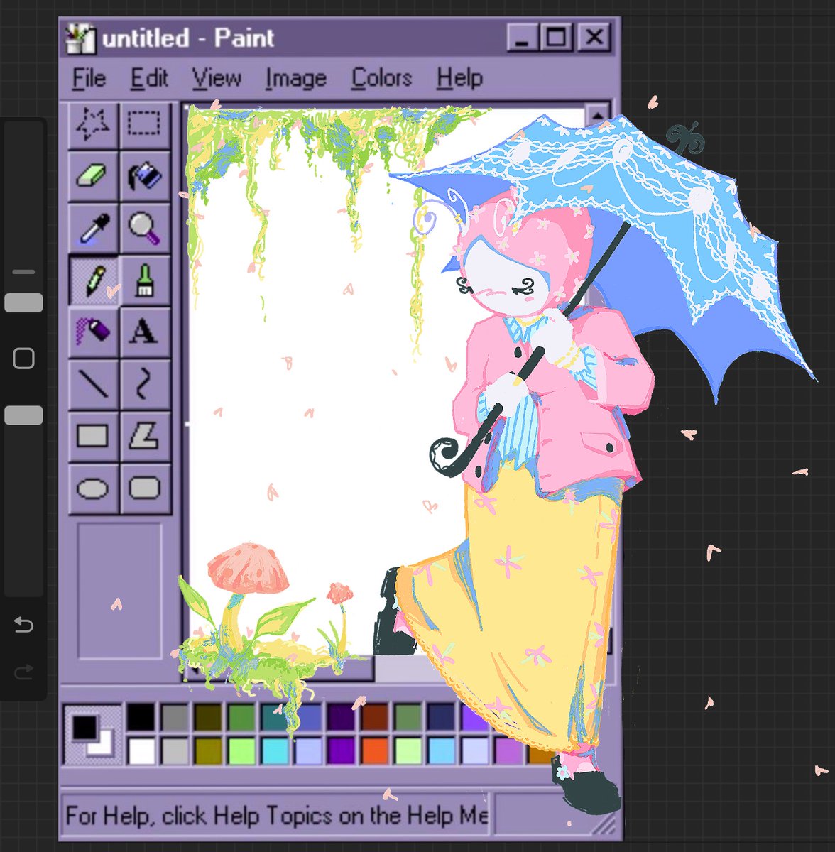 does anyone even carr about ms. paint. she needs more glazers. #homestuck