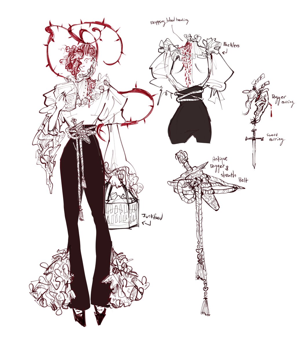 gucciburanko's tweet photo. #lucentpond sketch dump 3 (just rosary edition) https://t.co/84CeeDmbUO
