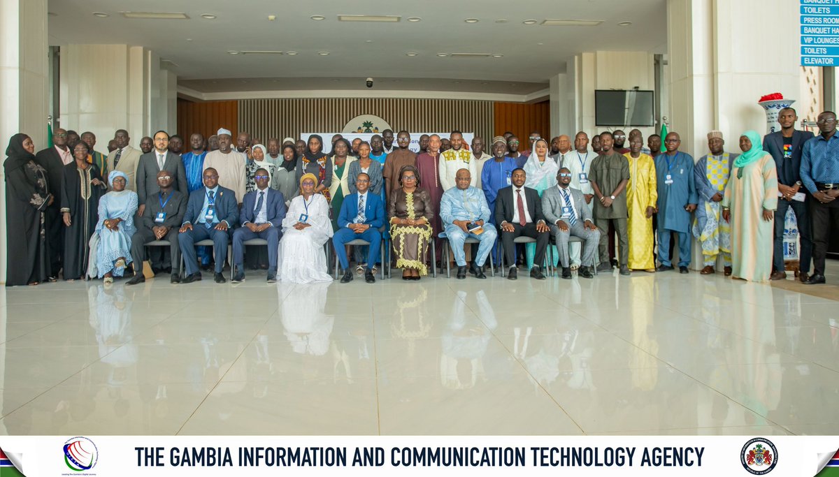 Osmonia2's tweet photo. Earlier today The Gambia ICT Agency (GICTA) holds a sensitization forum to inform and educate the heads of MDAs about the Agency's objectives, powers and functions. 

#ICANN #MOCDE #ICT #RICTA #NIDA #ADD #SmartAfrica https://t.co/VVBB53YRP9