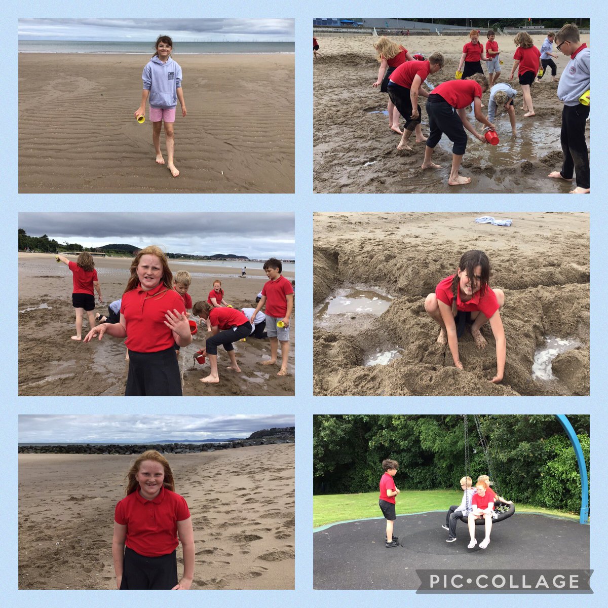 Dosbarth Elian enjoyed one last trip during their time at Ysgol Cynfran and had a great day at the beach.