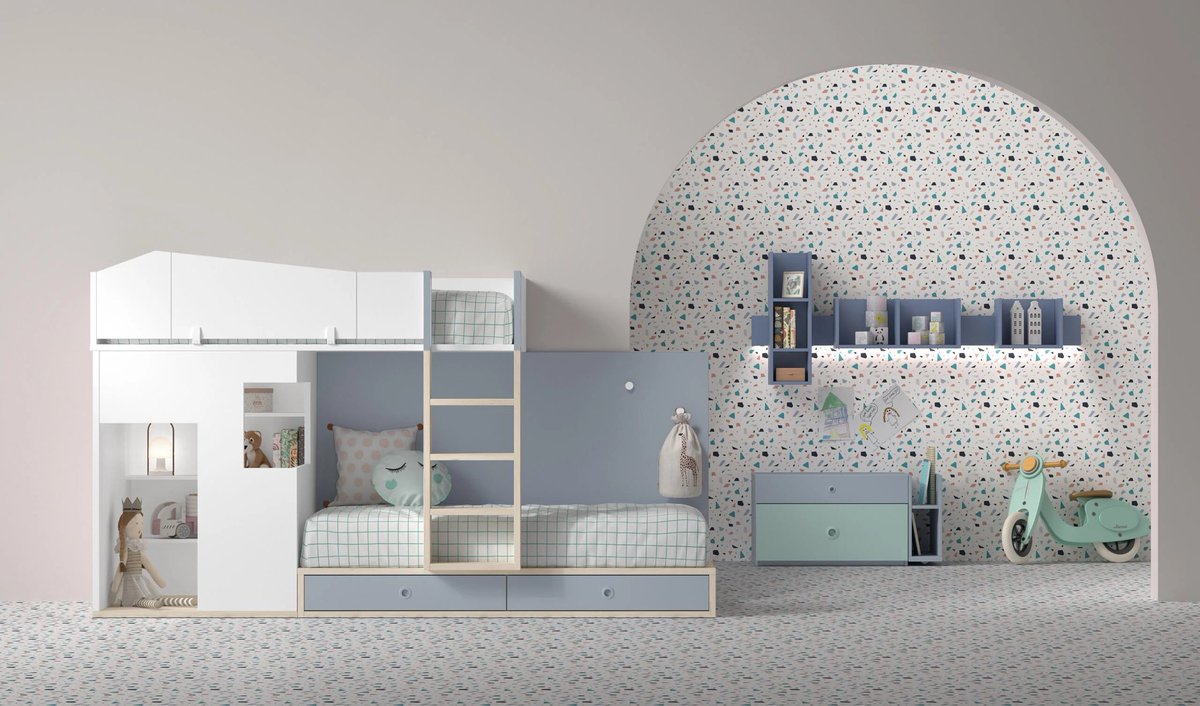 Comodemuebles's tweet photo. Paz en el dormitorio infantil 👋

#mueblescomodé. #comodé #decoración #deco #muriedas #mueblesamedida #inspo https://t.co/KVxrQ8Khnq