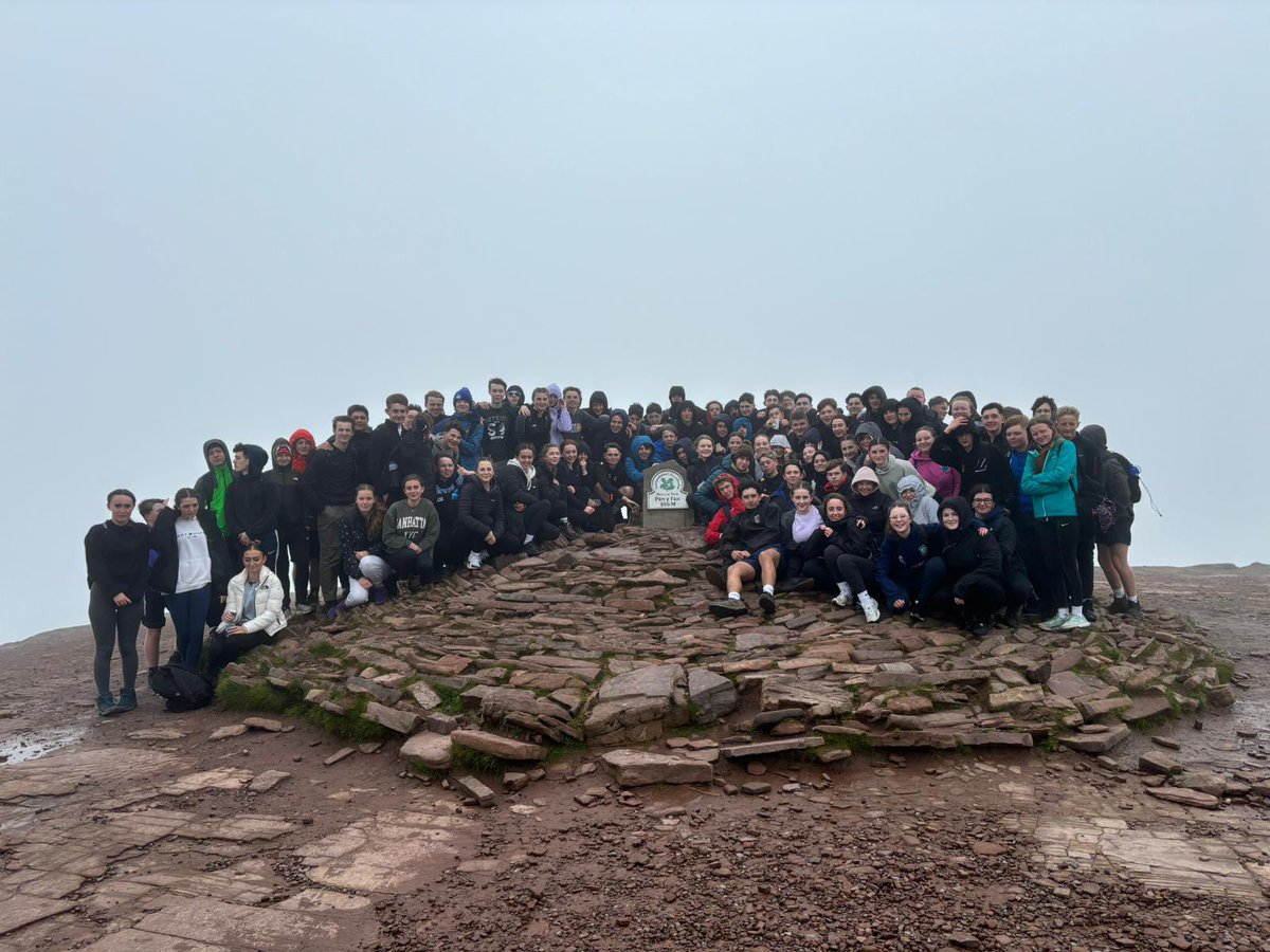 Well done year 10 YGYBD. Climbing Pen y Fan to raise money. Please sponsor justgiving.com/crowdfunding/T…
