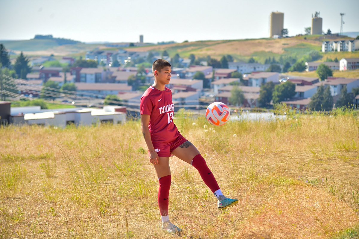 WSUCougarSoccer's tweet photo. Behind the scenes flix of this year’s poster and video shoot 👀 🌾 

#GoCougs https://t.co/IEs39sQgBF