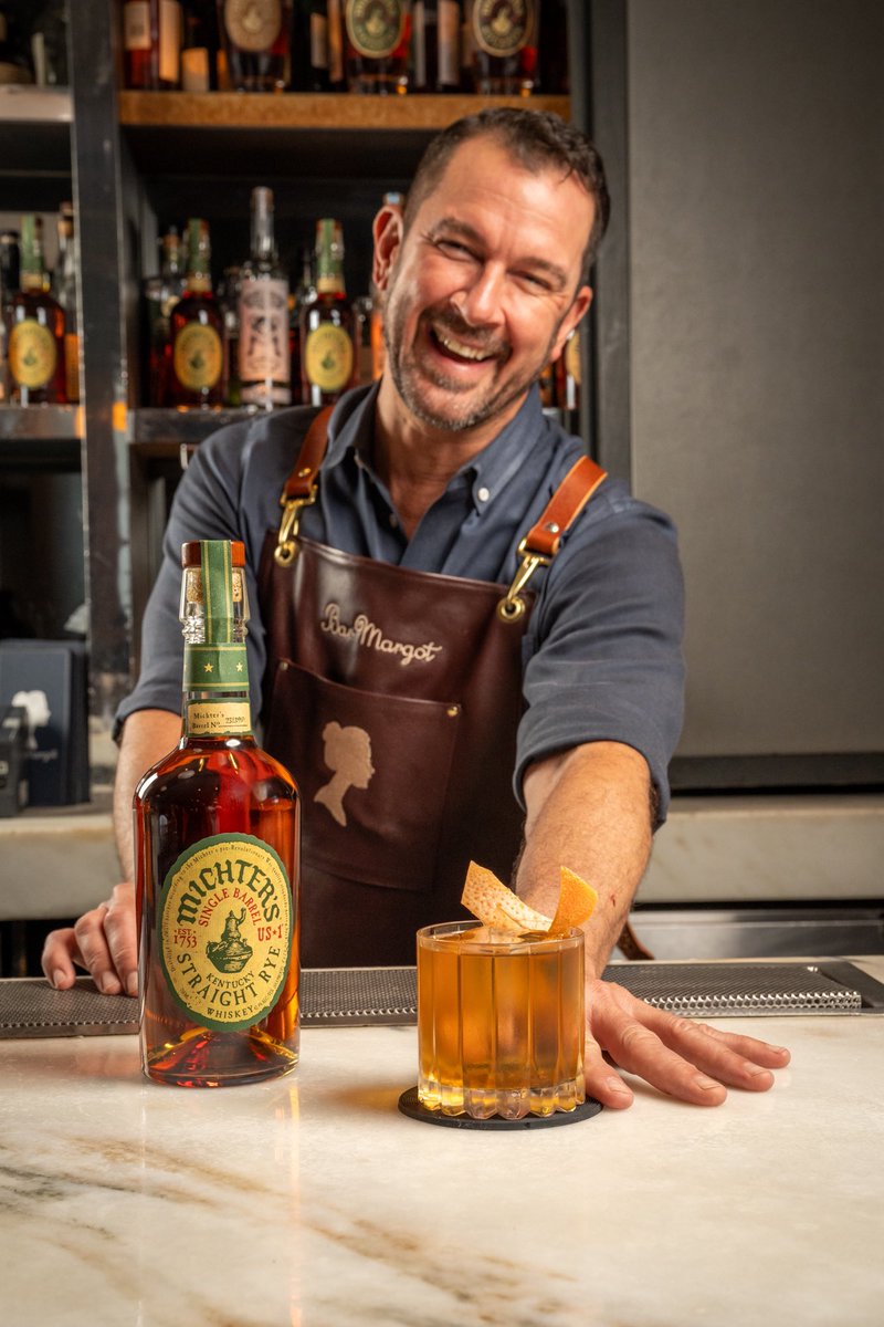 MichtersWhiskey's tweet photo. The next time you are in Atlanta make sure to stop by @BarMargotATL inside @FSAtlanta and #MakeitMichters. Try the following delicious cocktails presented by Lead Mixologist Nick Middlebrooks and Bartender Andrew Holzemer:

Terminus
Michter’s US*1 Rye / pecan liqueur / sweet vermouth / Dom Benedictine / aromatic bitters / chicory bitters

Medicine Man
Michter’s US*1 Bourbon/ Los Siete Misterios Doba-Yej Mezcal / ginger / lemon

Old Thymer
Michter’s US*1 Rye / Spanish vermouth / amaro / peach / sauternes