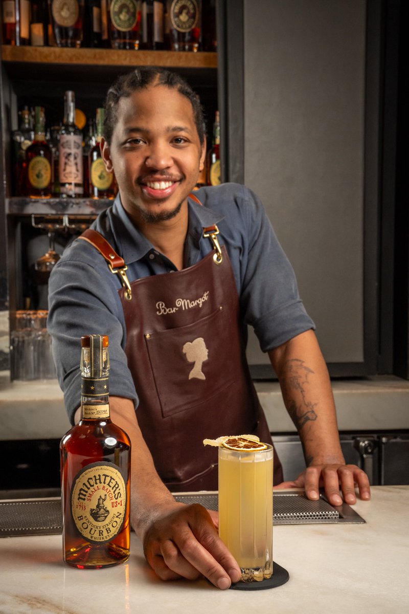 MichtersWhiskey's tweet photo. The next time you are in Atlanta make sure to stop by @BarMargotATL inside @FSAtlanta and #MakeitMichters. Try the following delicious cocktails presented by Lead Mixologist Nick Middlebrooks and Bartender Andrew Holzemer:

Terminus
Michter’s US*1 Rye / pecan liqueur / sweet vermouth / Dom Benedictine / aromatic bitters / chicory bitters

Medicine Man
Michter’s US*1 Bourbon/ Los Siete Misterios Doba-Yej Mezcal / ginger / lemon

Old Thymer
Michter’s US*1 Rye / Spanish vermouth / amaro / peach / sauternes
