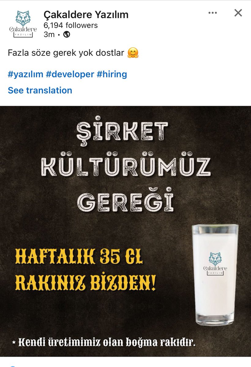 bu kadar içten bir şirket kültürü.. boğma rakı detayı… kendileri üretmesi.. çakaldere yazılım ailesine selam olsun