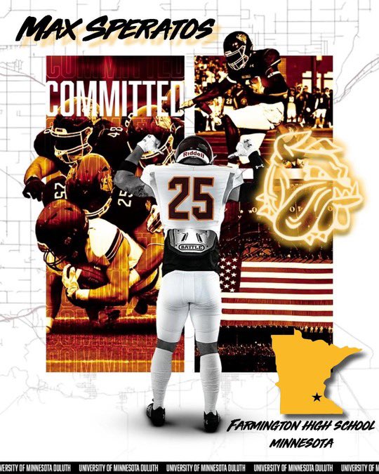 Max Speratos (@maxsperatos) on Twitter photo After great thought and consideration I am excited to announce my commitment to the University of Minnesota Duluth!! Go Bulldogs!! <a href="/CoachWiese/">Curt Wiese</a> <a href="/Coach_Dill/">Trey Dill</a> <a href="/UMD_Football/">UMD Football</a> <a href="/FHS_tigersfb/">Farmington Football</a> <a href="/PieperJon/">Coach Pieper</a> <a href="/RickSutton7/">Rick Sutton</a> <a href="/PrepRedzoneMN/">Prep Redzone Minnesota</a> After great thought and consideration I am excited to announce my commitment to the University of Minnesota Duluth!! Go Bulldogs!! <a href="/CoachWiese/">Curt Wiese</a> <a href="/Coach_Dill/">Trey Dill</a> <a href="/UMD_Football/">UMD Football</a> <a href="/FHS_tigersfb/">Farmington Football</a> <a href="/PieperJon/">Coach Pieper</a> <a href="/RickSutton7/">Rick Sutton</a> <a href="/PrepRedzoneMN/">Prep Redzone Minnesota</a>