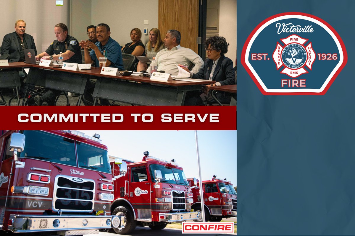 cityofvv's tweet photo. #cityofvvfire is a proud member of CONFIRE. CONFIRE is more than just a service - it’s a family. Our dedicated team of paramedics, firefighters, and emergency responders are your neighbors, friends, and trusted community members. #CONFIRE #SANBERNARDINOEMS #cityofvv https://t.co/hUtx8Wv98d