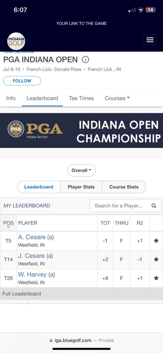 Current and past ☘️’s with a great showing in the 3-Day  Men’s Indiana Open Championship.  

Great job fellas ☘️☘️☘️