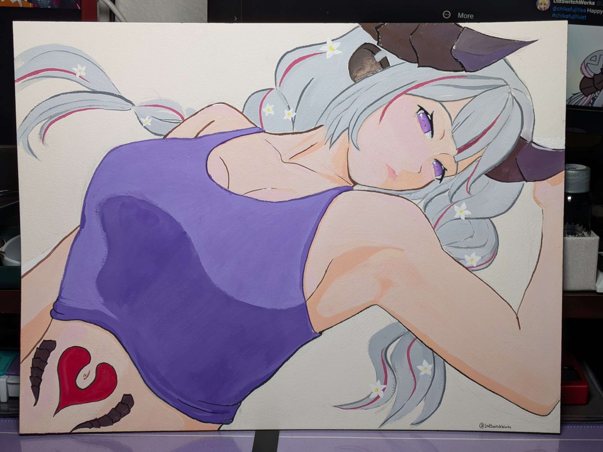 LtdSwitchWorks's tweet photo. Happy Birthday Lisa!

Your soul is warm and nourishes our lives and inspires us to grow.
We want to show you how much you mean to us.
Sadly, there isn't a mirror that reflects how you make others feel.
So I wrote this terrible poem and made a silly painting

#chikafujillust https://t.co/Rjl8O2efWX