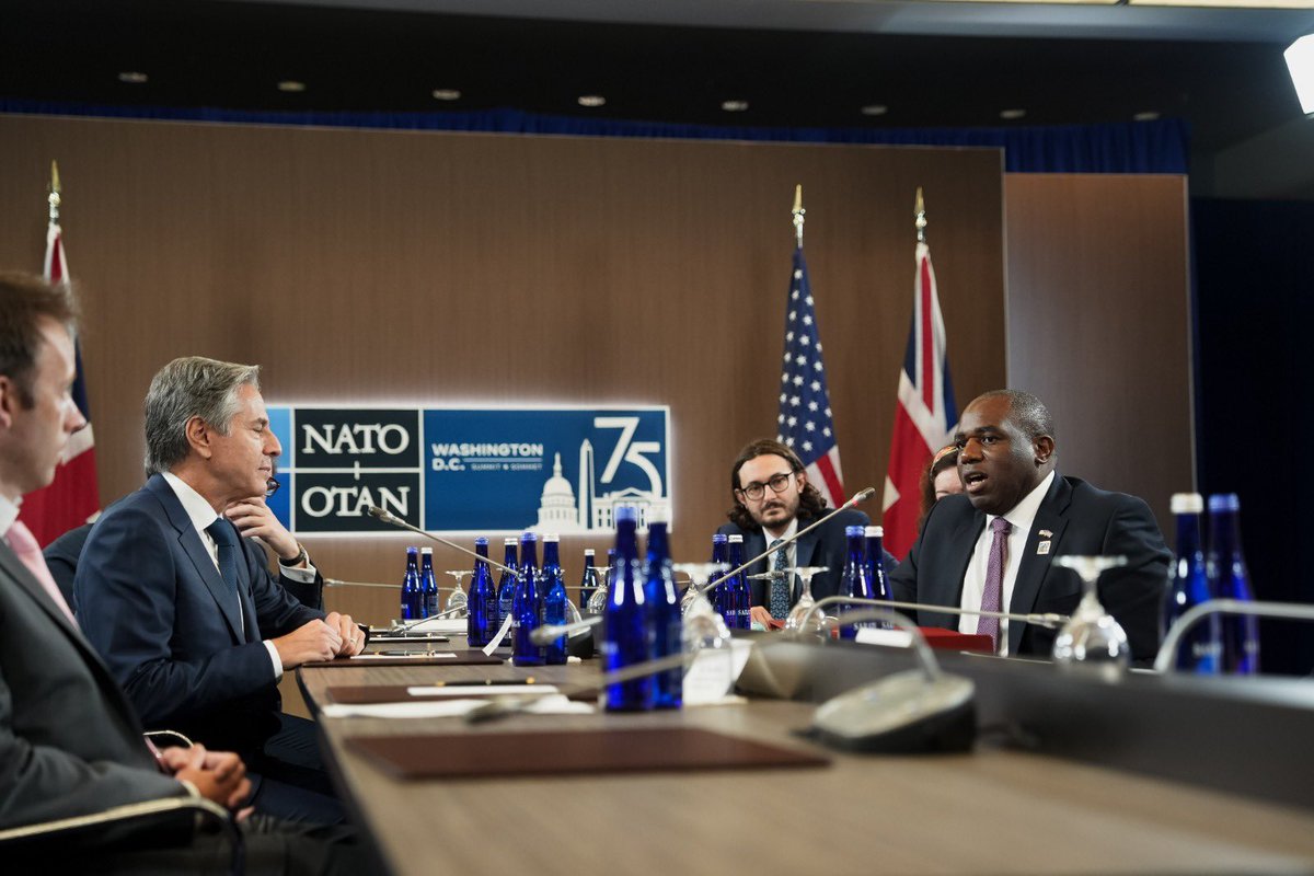 Partners in supporting Ukraine 🇺🇦

Unshakeably committed to <a href="/NATO/">NATO</a>. 

The closest of friends and allies.

<a href="/SecBlinken/">Secretary Antony Blinken</a>, we’ll work side by side to take the special relationship from strength to strength 🇬🇧🇺🇸