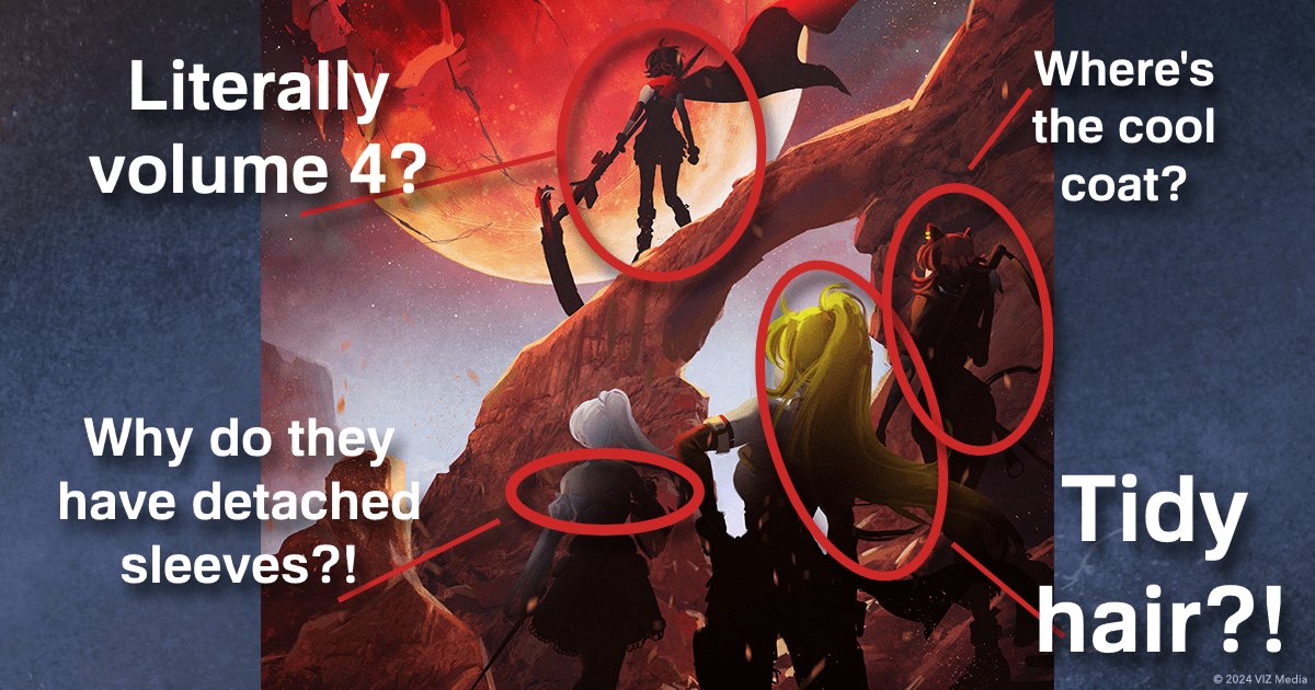 "VIZ Intern Loses Glasses, Accidentally Creates Genius New RWBY Designs"

The story of a brave intern who created a masterpiece, despite her eyeball malfunction...

Full article in the comments!

#RWBY #RWBYxVIZ