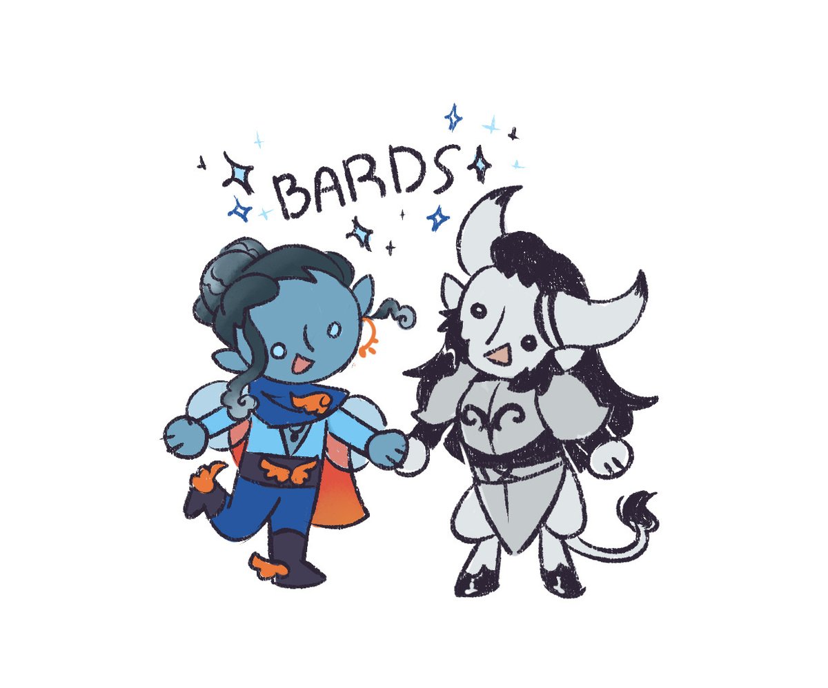 yudol_skorbi's tweet photo. they should be besties Braius dosent know shit about ongoing plot either 
#CriticalRole #CriticalRolefanart https://t.co/W08Dfzzyn9