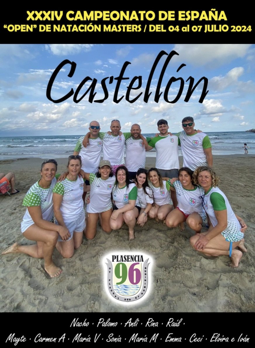 Plasencia96's tweet photo. INOLVIDABLE CAMPEONATO NACIONAL DE NUESTRO EQUIPO EN CASTELLON.
Medallas, récords, compañerismo y mucha diversión!
Enhorabuena equipazo!
Tenéis crónica, resultados y toda la info en nuestra web:
⬇️⬇️⬇️⬇️
https://t.co/YrBVK6Xhma
#GoPlasencia96 https://t.co/LKn72RrQnM