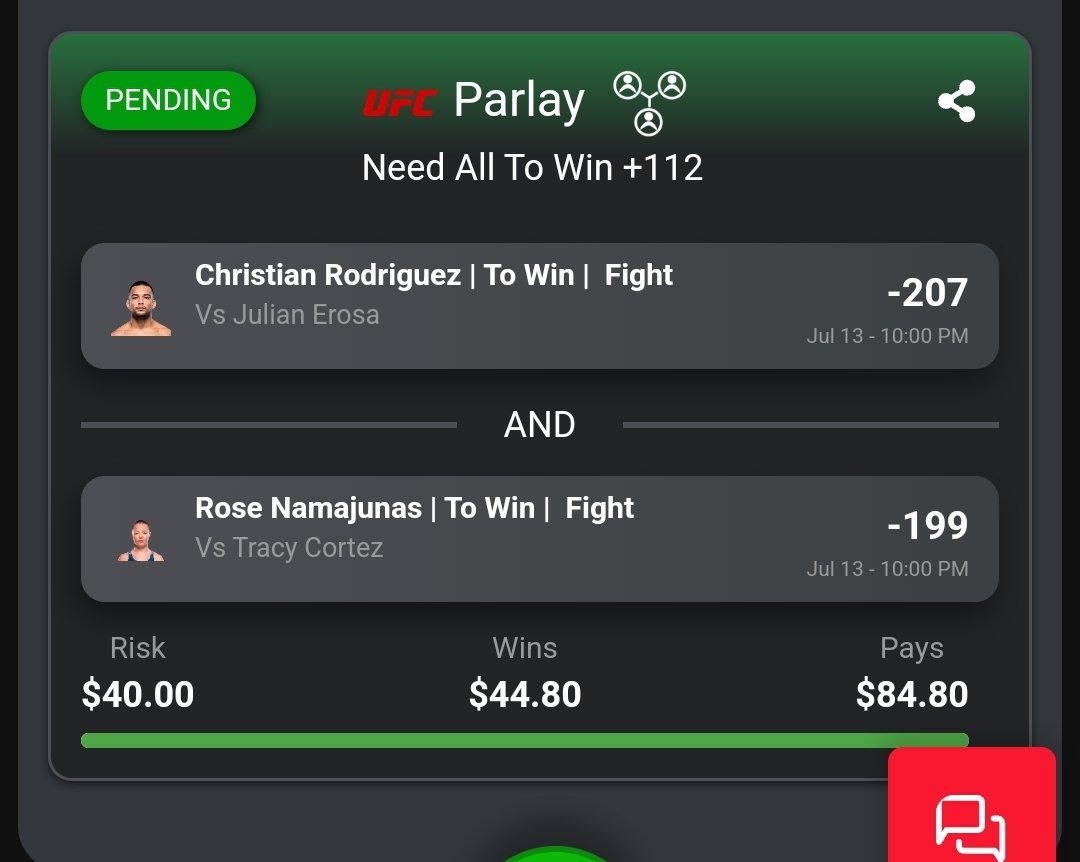 ChrisCuriosity's tweet photo. @DieHardMMAPod @BetOpenly Did my tape study last week and actually had this parlay ready to place once betopenly had the lines.  Let's get it Clint https://t.co/wz57EoNNZK