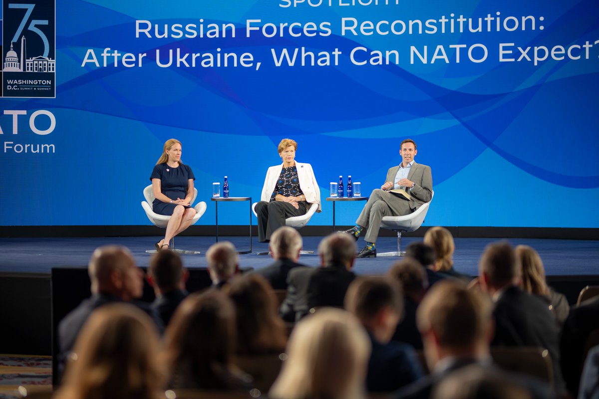 gmfus's tweet photo. 1⃣ That's a wrap on day 1 of the @NATO Public Forum - revisit all of today's panels at the link below and tune in tomorrow starting at 9:00 EST for another day of critical conversations about this year's #NATOSummit and beyond.
https://t.co/NhhQI0Mpa9 https://t.co/rn7H2bpYZa