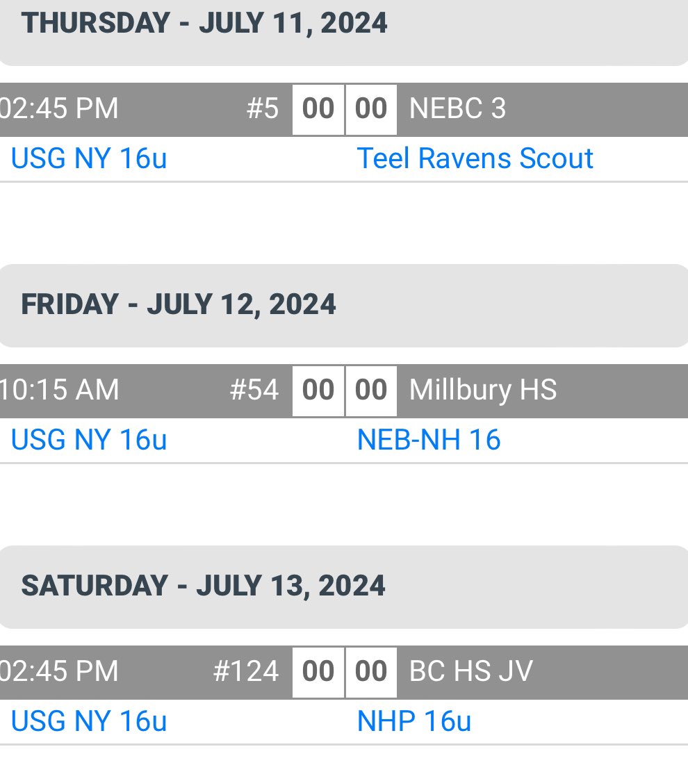 lukemerc's tweet photo. Heading up to Boston for a showcase tournament. Here’s my schedule https://t.co/xVtMEqD2t7