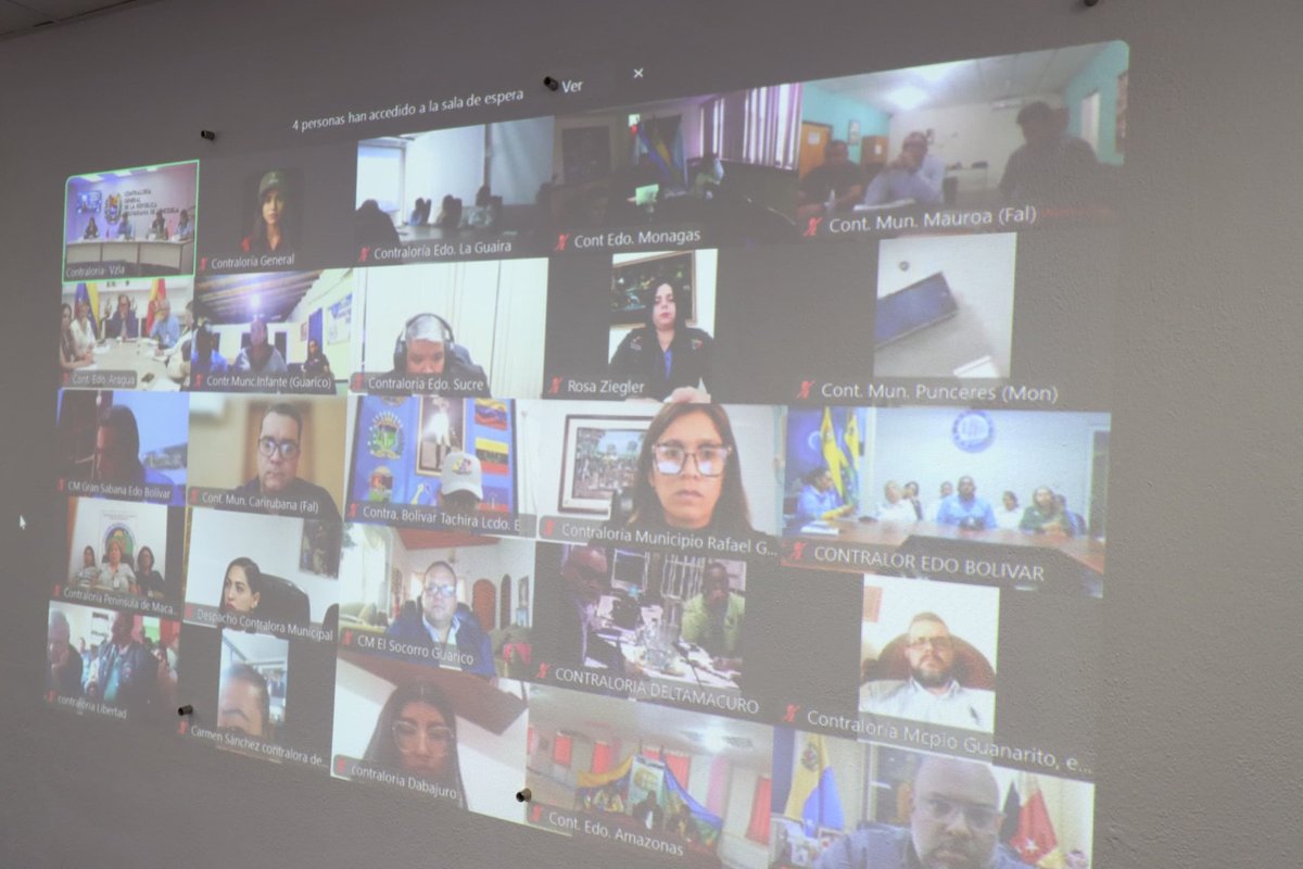 CGRVenezuela's tweet photo. Este #10Jul, el contralor general (E), Dr. Jhosnel Peraza, encabezó el tercer Encuentro Virtual de Contraloras y Contralores 2024, con el objetivo de dar un balance detallado del proceso de actualización de la Declaración Jurada de Patrimonio en todo el territorio nacional. https://t.co/OymUxx7Y8e