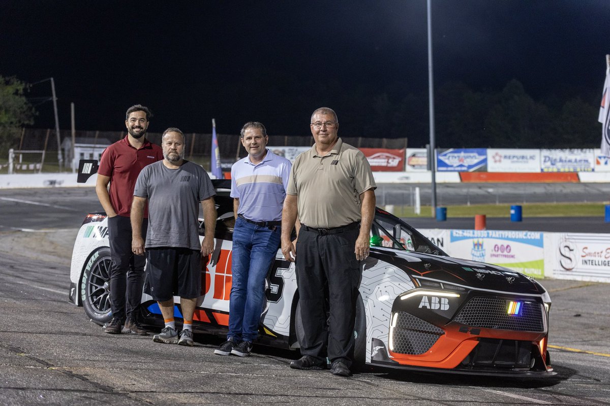 Van_Knill's tweet photo. An exciting past 2 years working on the @ABBNorthAmerica @NASCAR EV Prototype project and to see it come to life this past weekend at @NASCARChicago was the ultimate reward. The unveil may be over but looking forward to more groundbreaking activations and headlines in the future. https://t.co/RWabZhBMBL