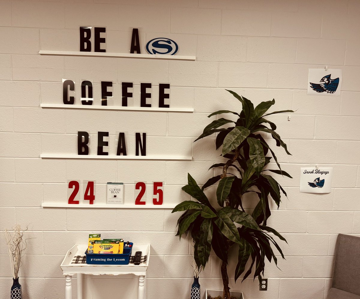 Today I had the privilege of changing the message in our teacher **COLLABORATION SPACE** to our theme for the 24-25 school year! <a href="/damonwest7/">Damon West</a> we cannot wait to kick off our school year with you in <a href="/SnookISD/">Snook ISD</a> for convocation and your Coffee Bean message!! #BeACoffeeBean