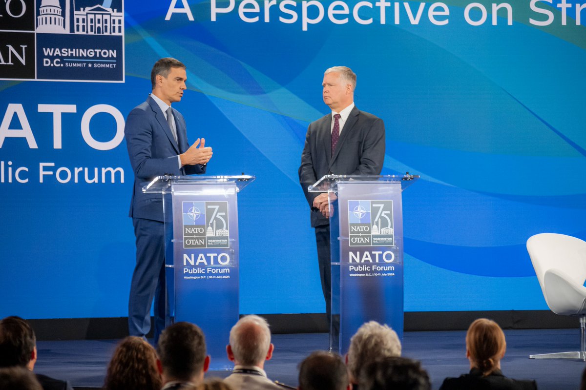gmfus's tweet photo. 1⃣ That's a wrap on day 1 of the @NATO Public Forum - revisit all of today's panels at the link below and tune in tomorrow starting at 9:00 EST for another day of critical conversations about this year's #NATOSummit and beyond.
https://t.co/NhhQI0Mpa9 https://t.co/rn7H2bpYZa