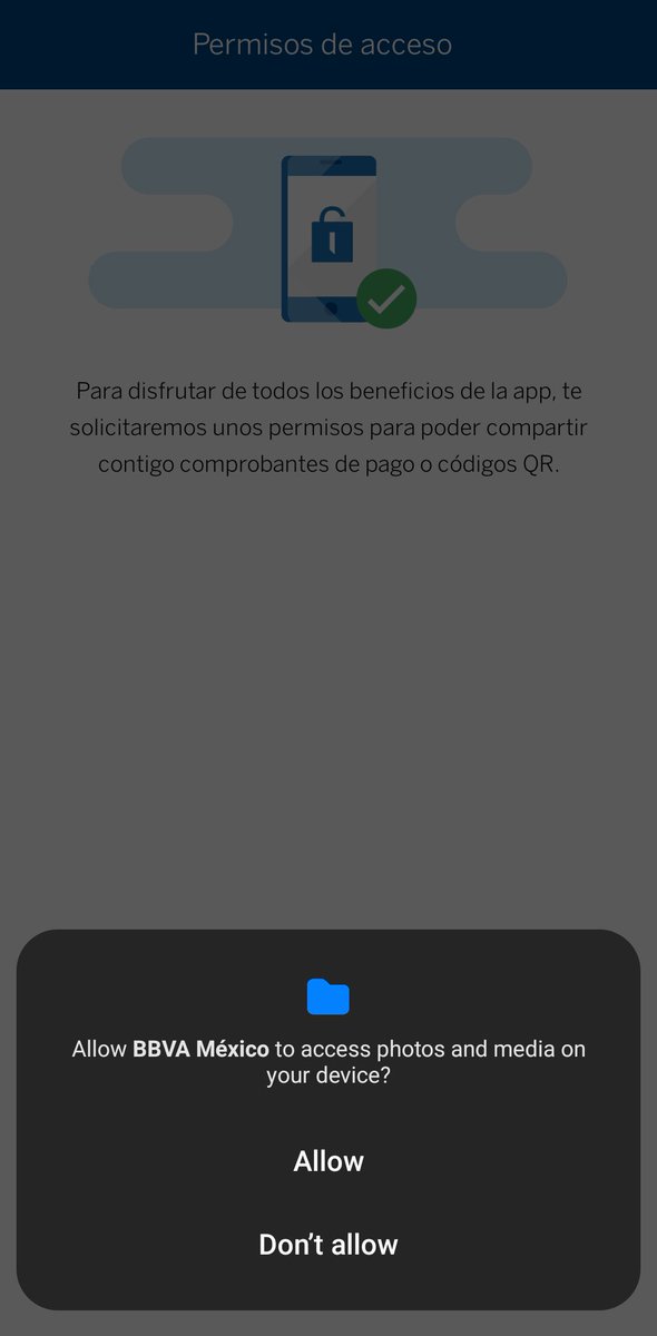 delarockstar's tweet photo. @BBVA_Mex ¿Como por qué piden permiso para tener acceso a mis fotos y videos? https://t.co/5FtZVwwaCE