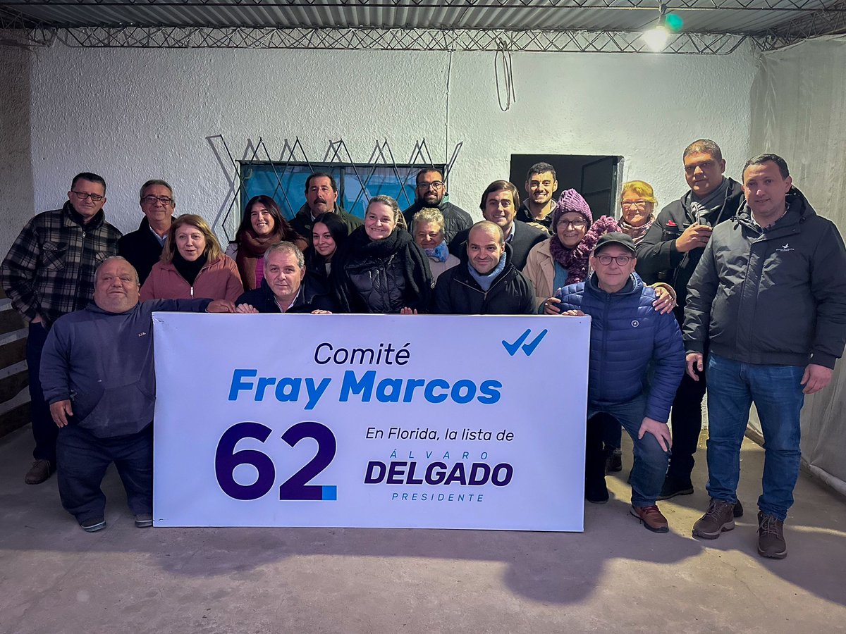 Agradecer Siempre!! Eso es lo que nuestra <a href="/amo_62florida/">Agrupación Manuel Oribe</a> se caracteriza por hacer, hoy tocó estar junto a los dirigentes de Chamizo,  Fray Marcos y Casupá. 
Felicitaciones por el trabajo realizado,  con garra, corazón y respeto,  siempre pensando en <a href="/AlvaroDelgadoUy/">Alvaro Delgado</a> Presidente.