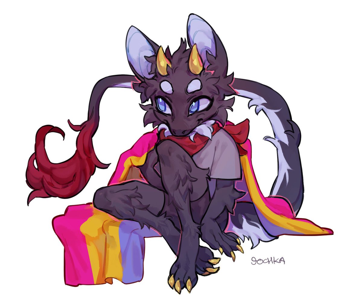 DimNorthNether's tweet image. ★Howdy! I’m Dim!
☆I’m a Character designer/ 2D animator/Animation concept artist/ FURRY
★I’m a wolf dragon and I bite &amp;gt;:3

☆My art/fursuit partner @bonebonesoup 
★Check out my other socials: linktr.ee/DimNorthNether
(Art by 9OCHKA)
