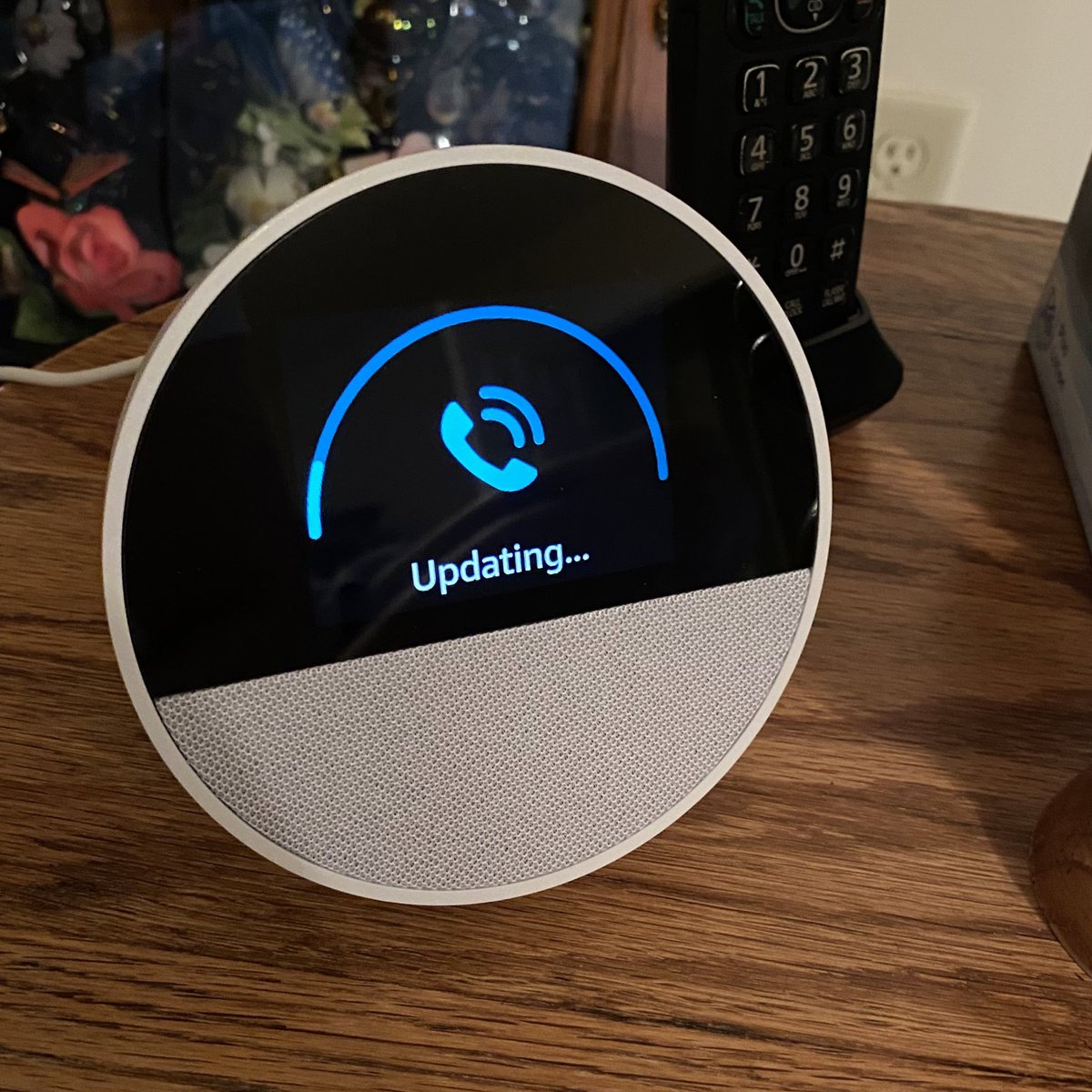 real_gurudude's tweet image. Setting up the new #EchoSpot … I ❤️ new gadgets 😄