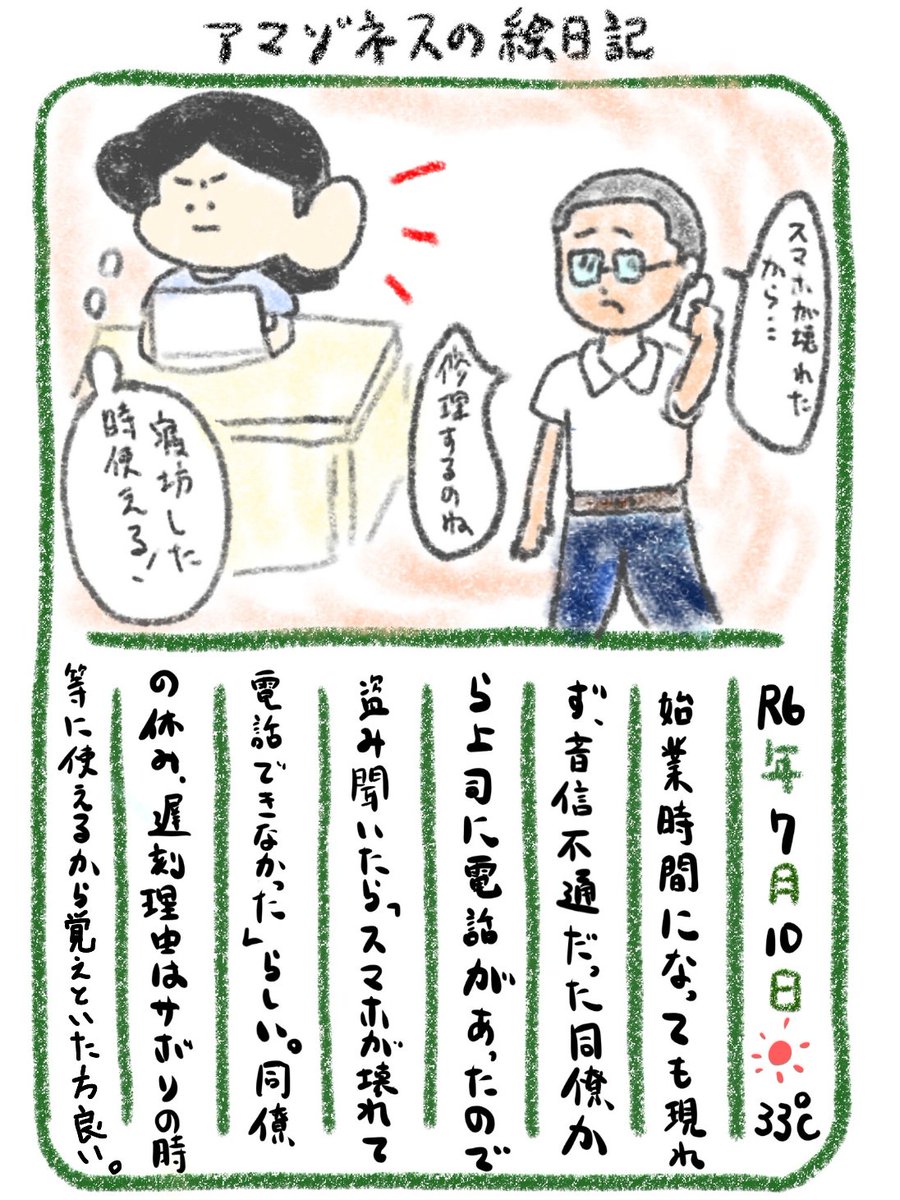 【絵日記】一応 