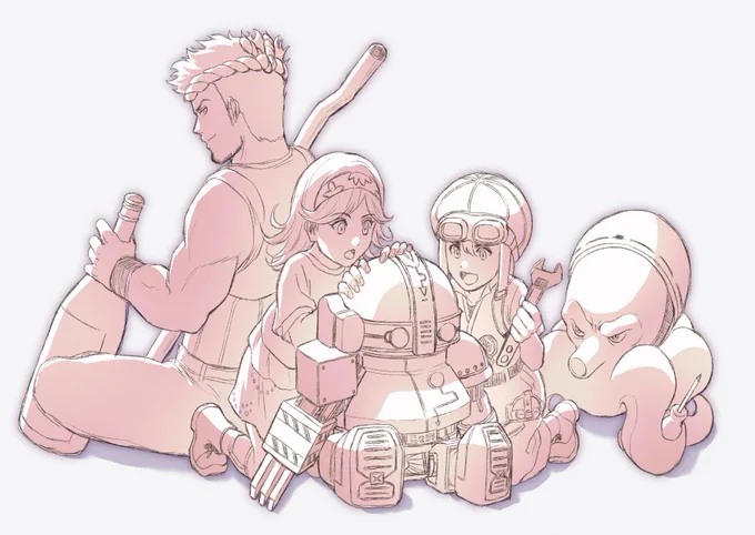 サガフロ27周年おめでとうございますT260G編が大好きです!!!!過去絵でお祝い#サガフロ27周年 