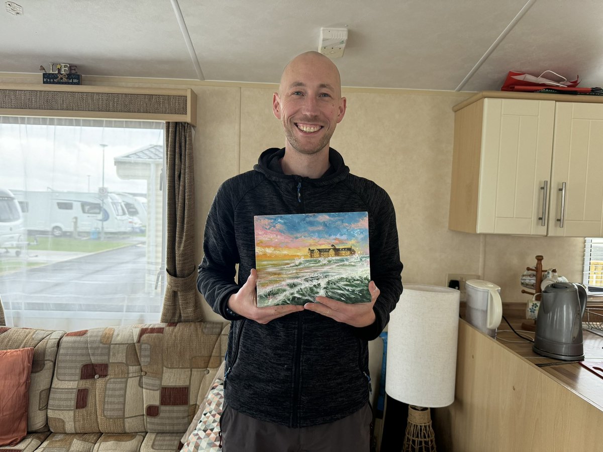 donoghmclaverty's tweet photo. Annual Rossnowlagh Painting #acrylic #painting #pleinair https://t.co/kHzJnnj9mm