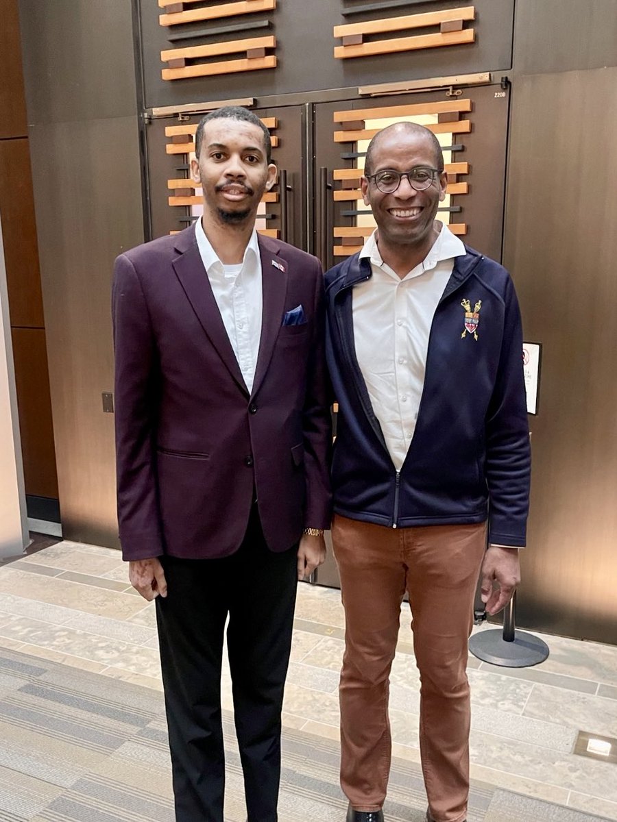 Très belle rencontre avec le Président du parlement canadien🇨🇦 Greg Fergus <a href="/GregFergus/">Greg Fergus</a> #chambredescommunes #Diplomatie🇨🇩🇨🇦