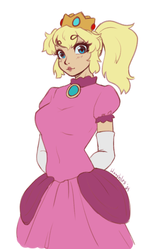 The_Hooshles's tweet photo. did a princess peach doodle based off memory hahahah https://t.co/UyNCr0xSSH